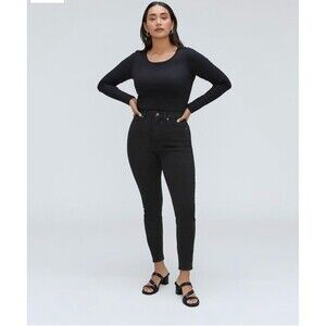 EVERLANE The Curvy Way-High Skinny Jean 24 Regular Ash (Washed Black) NWT B89